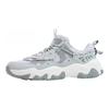 Fila נעלי כפות חתול 5 נוזליות דור 5 נוחות רב-תכליתיות עמידות הגבהה קלה נמוכות קז'ואל לגברים סניקרס אפור לבן F12M422103FNN