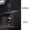 Carbon Fiber Steel Back Door Tailgate Switch Cover Trim - For Benz GLA