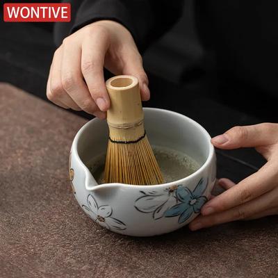 Japon Matcha Seti Güvenli Bambu Çırpma Kaşığı Çay Setleri İç Mekan İçecek Dükkanı Çay Yapımı Çay Kasesi Araçları Çay Töreni Aksesuarları