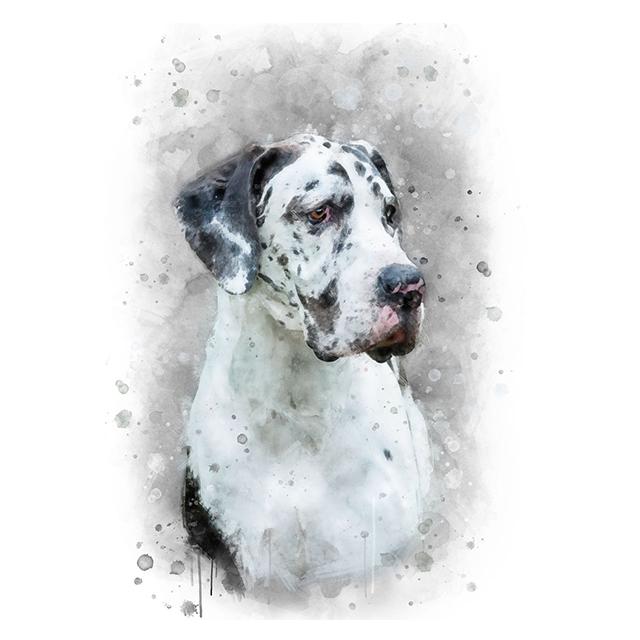 Aquarell Tiere Niedlicher Hund Bunter Druck Poster Leinwand Malerei Hd Modern Wandkunst Bild Für Wohnzimmer Schlafzimmer Heimdekor
