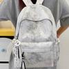 Schoolbag Wholesale Simple Foreign Style Tie-dye Backpack New Large Capacity Junior High School Student Schoolbag Computer Backpack 1011