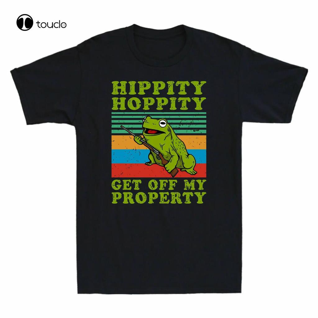 Frog Hippity Hoppity Get Off My Property Gangster Tshirts Cotton Trend 2021 Tee Shirt Unisex