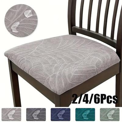 Vízálló Szék Üléshuzat Stretch Jacquard Székhuzat Étkezőbe Levehető Szennyeződésgátló Hátlap Nélküli Székvédő
