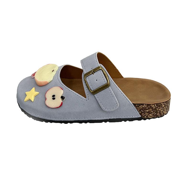 Cute cartoon slippers women's summer new fashion outer wear thick bottom non-slip deodorant one pedal sandals