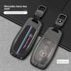 For Mercedes Benz A C E S G Class GLC CLE CLA GLB GLS W177 W205 W213 W222 X167 AMG Zinc Alloy Leather Car Remote Key Cover Case