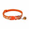 Small Cats Dog Collars With Bell Breakaway Adjustable Dog Puppy Bling Paw Prints