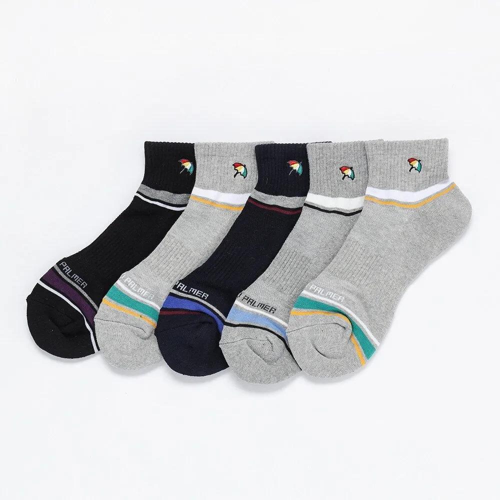 Arnold Palmer Full-Pile Men s Mini Ankle Sports Socks 5 Pairs AP5211 5 pairs (mixed colors) Free