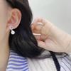 French Natural Freshwater Pearl Earrings S911 Silver Needle Fashion Commuting Simple Micro Inlaid with Diamonds Zircon Earrings New