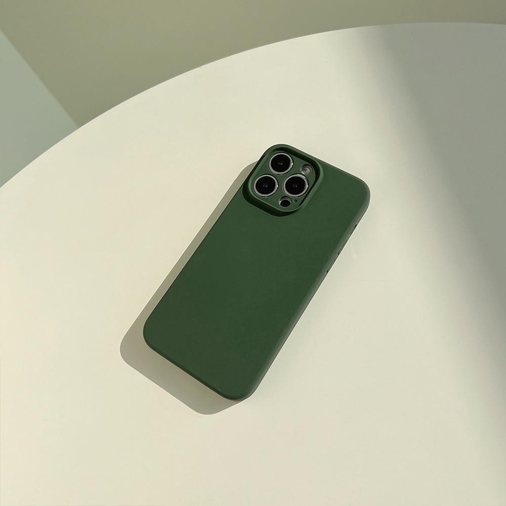 Liquid Silicone 14pro Max for Iphone14 Mobile Phone Case Apple 13 Solid Color 12/11 Premium 14plus