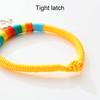 Pet Collar Vibrant Color Wear Resistant Polyester Pet Weave Longevity Lock Necklace Dog Collar Pet Supplies