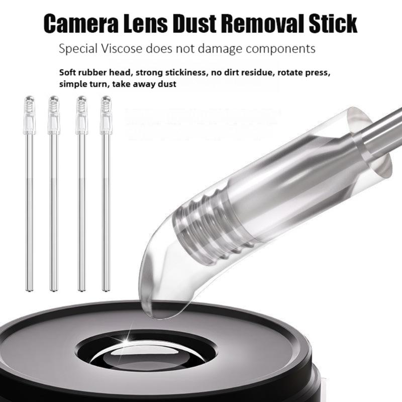 24pcs Lens Cleaning Tool Resin Stick Efficient Dust & Fingerprint Removal Simple Operate for Phone Camera Lens Screen