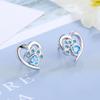 925 Sterling Silver Hot Snake AAA Zircon Stud Earrings for Women Exquisite Student Girlfriend Jewelry Accessories Wedding Party