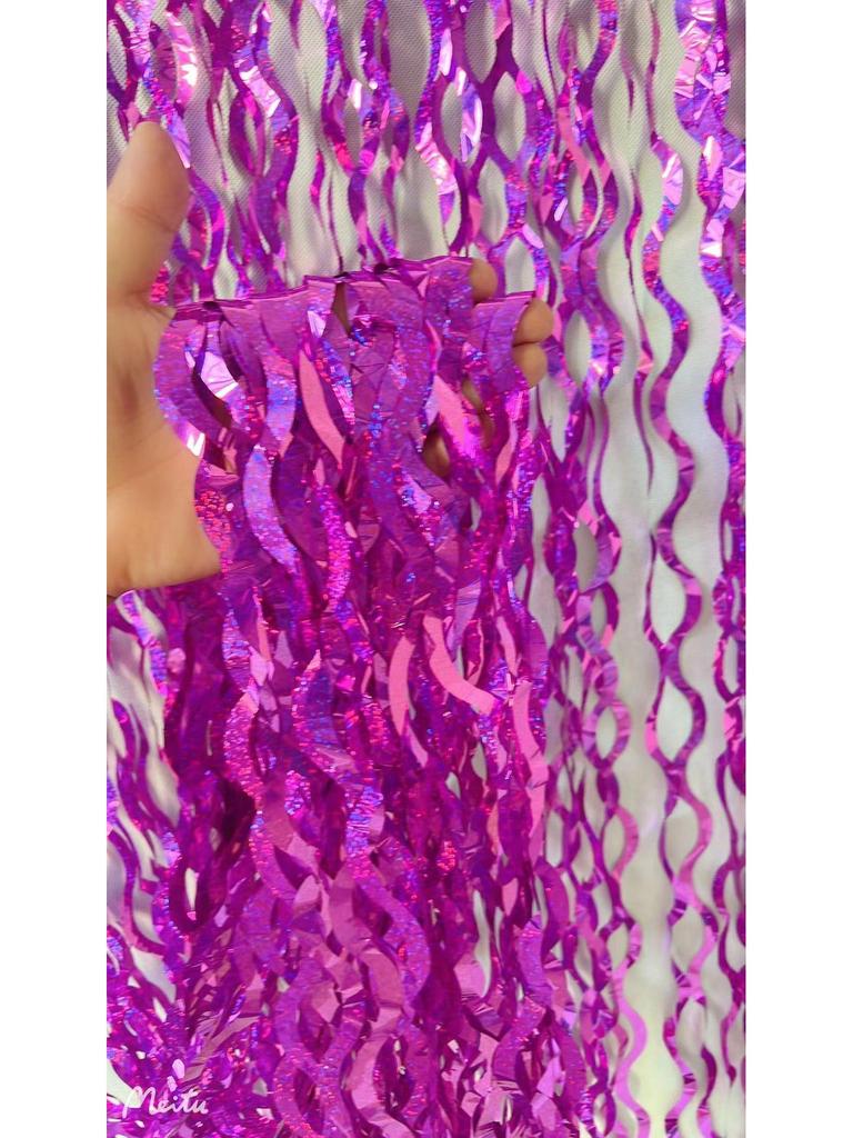 New Ceramic Scimitar S-Shaped Party Tinsel Garland Curtain