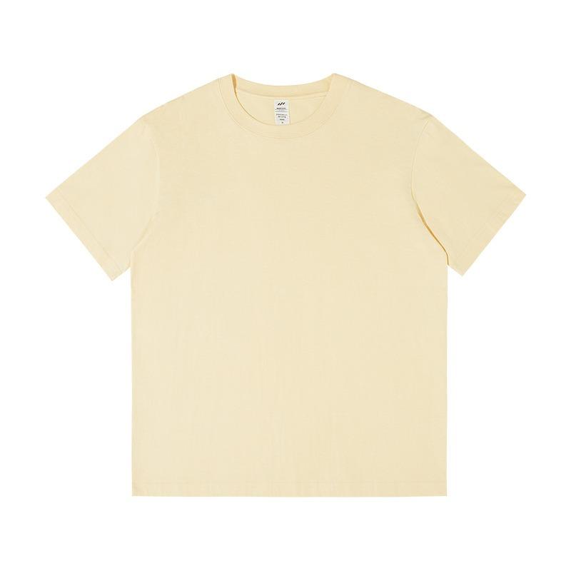 Quality Cotton Candy Colors Tshirts Men Women Short Sleeve Fashion Trend Clothing Tees S-4XL