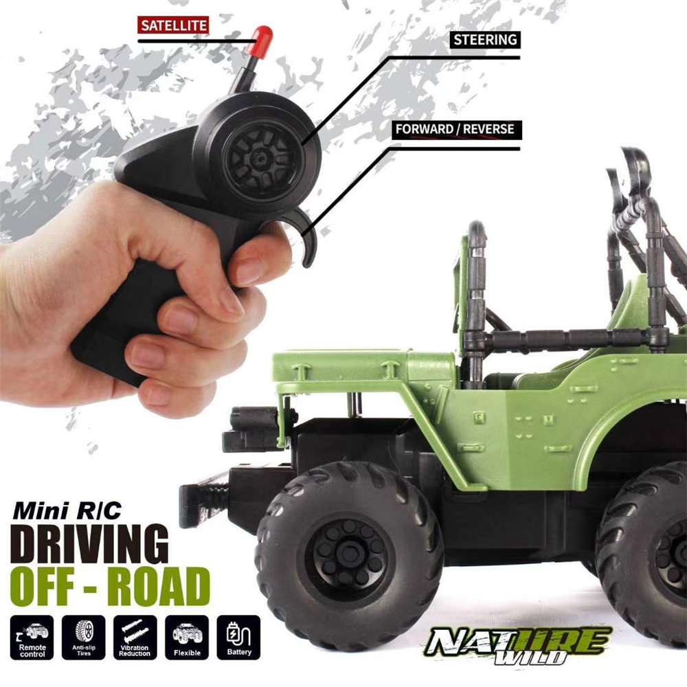 2.4G 1:36 4-Channel RC Cars Rechargeable Mini Children's Toy Remote Control Car Crashworthy Off-road Vehicle Model for Kids