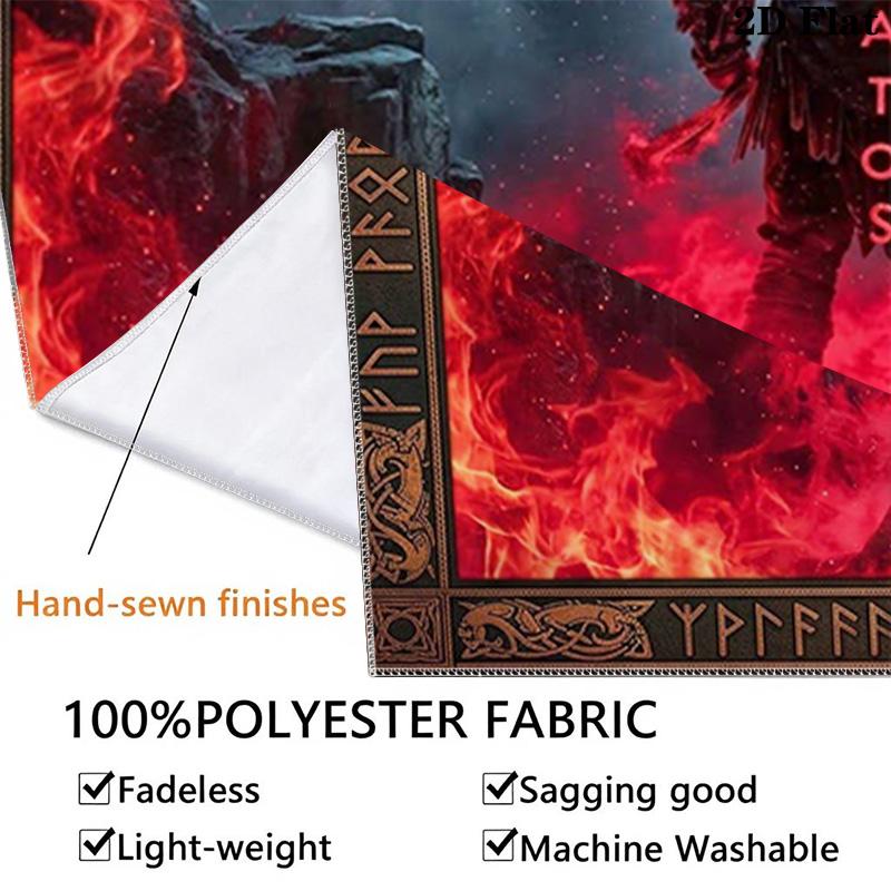 Kratos God Of War Wall Tapestry Aesthetic Wall Hanging Printed Fabric Blanket Decorative Tapestries for Bedroom Living Room Home Decor