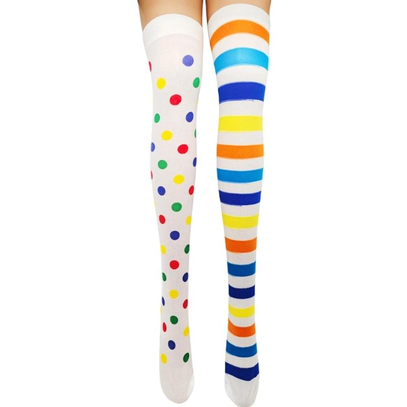 Bas Cuissardes pour Femmes pour Cosplay et Tenues d'Halloween, Chaussettes Douces Extensibles au-dessus du Genou pour Fêtes
