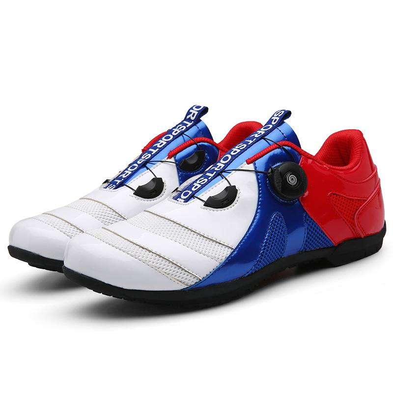 

Men Women Speed Cycling Road Bike Flat Shoes Sports Route Footwear Cleat Men Sneakers Racing Women Bicycle Mountain 46