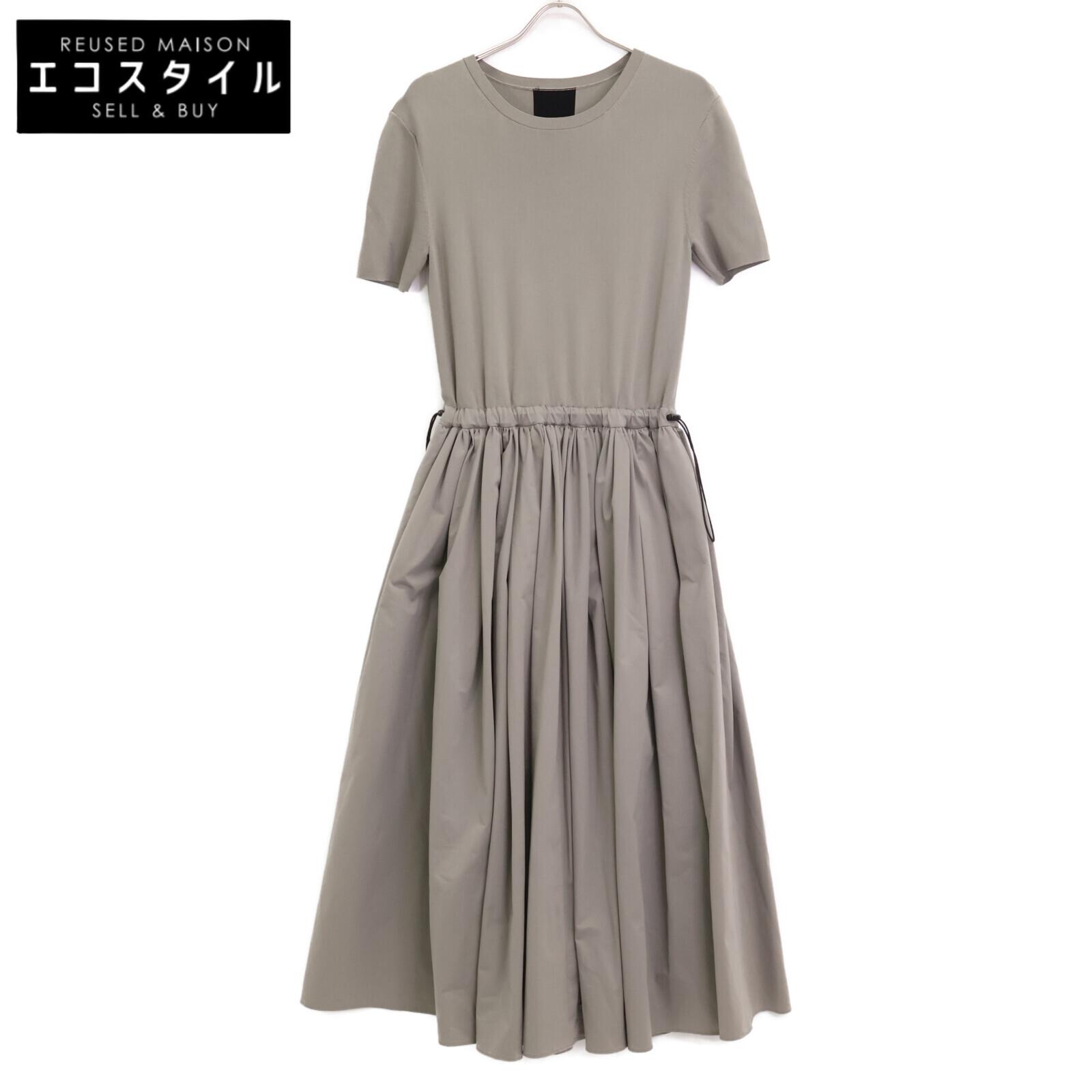 

ADORE 24-year-old grey high gauge stretch switching one-piece dress dress 38 grayUsed