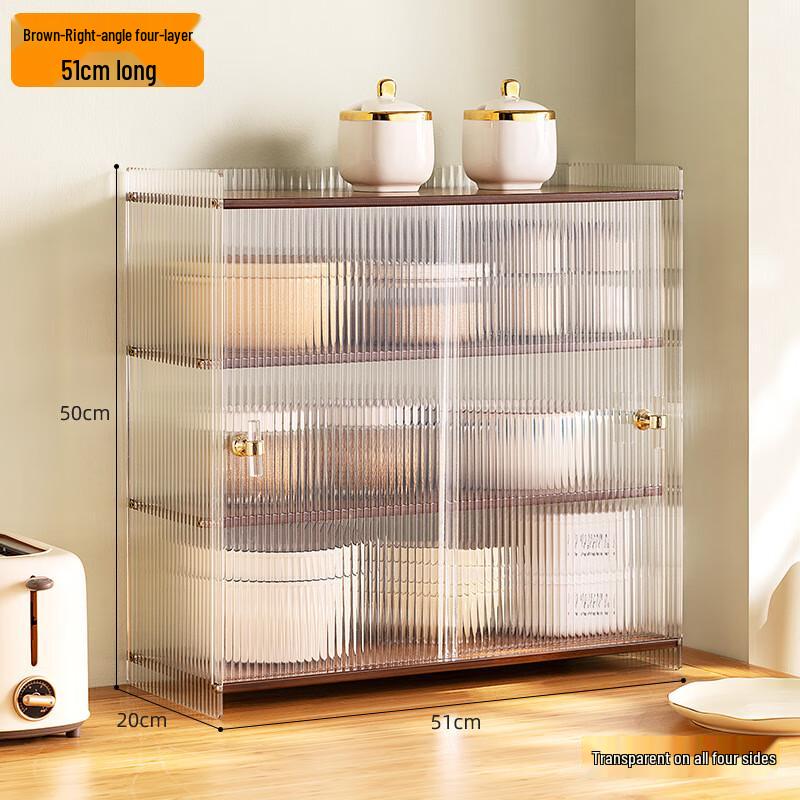 Bamboo 4-Tier Corner Kitchen Countertop Shelf