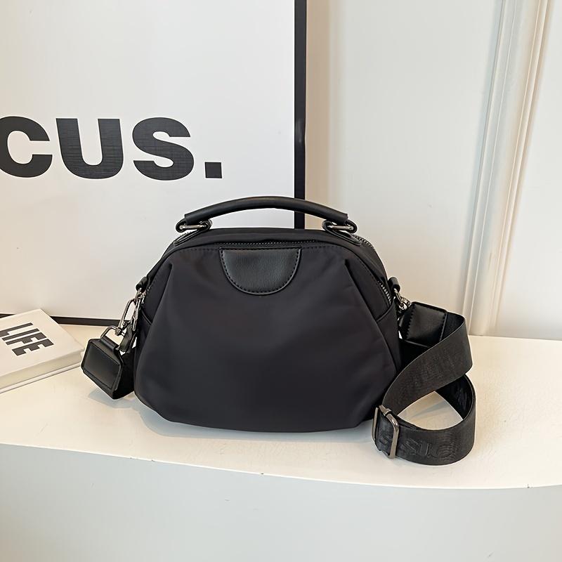 Women s High-end Nylon Handbag | Fashion Versatile Single-shoulder Leisure Small чёрный