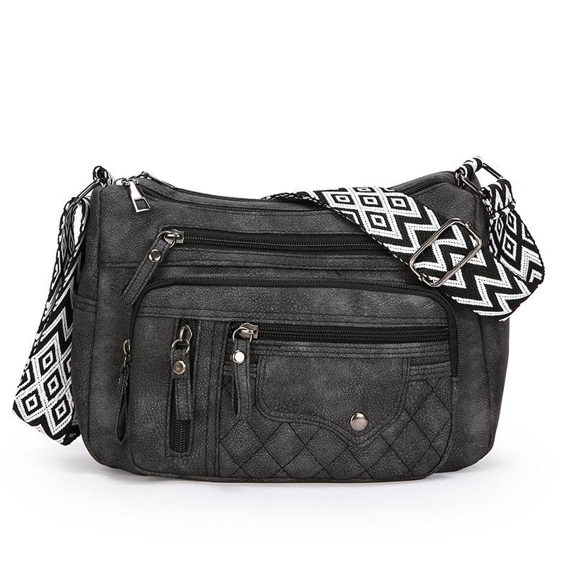 Fashionable Large-capacity Single-shoulder Bag Versatile Crossbody Bag Multi-layer Pocket Mom Bag