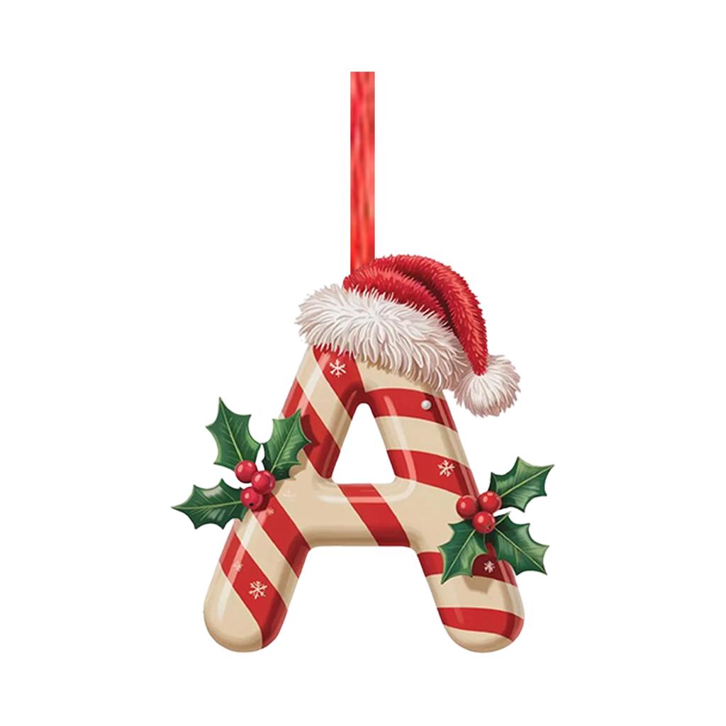 2D Christmas Decoration Pendant Christmas Tree Tag Theme Party Crafts Ornament