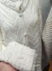 Autumn Crochet Hollow Tassel Trim Stand Collar Button-Up Cardigan Sweater
