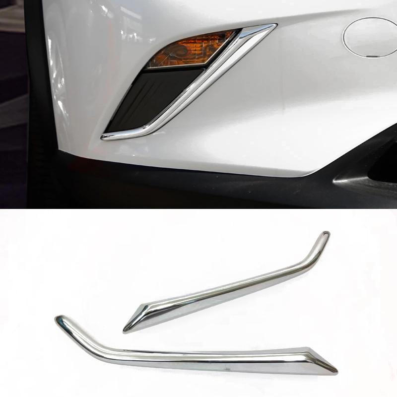 For Mazda CX3 CX-3 2016- ABS Chrome Car Exterior Headlight Trim Front Rear Fog Light Cover Side Handle Center Grill  Cover