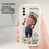Slim Cartoon Cute Girl Leather Back Casing PU Leather Cover Phone Case for OPPO Reno Realme OnePlus