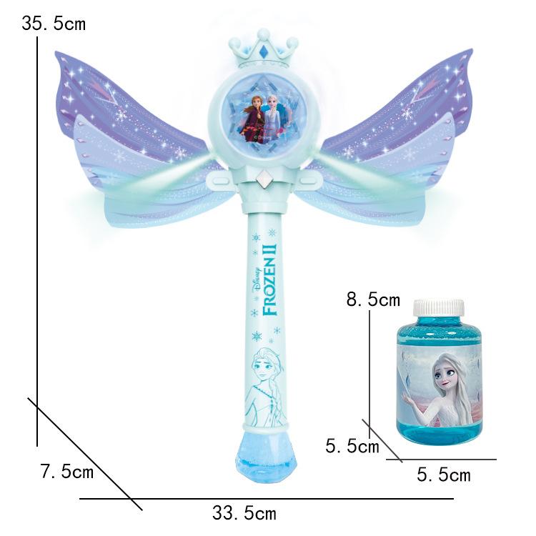 Electric Bubble Machine Automatic Handheld Fairy Toy Magic Wand Bubble Gatling Firework Kids Gift Birthday Party