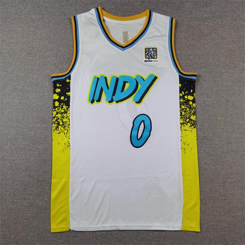 

Pacers #0 Haliburton White City Edition Basketball Jersey 2024-2025 Season XXL