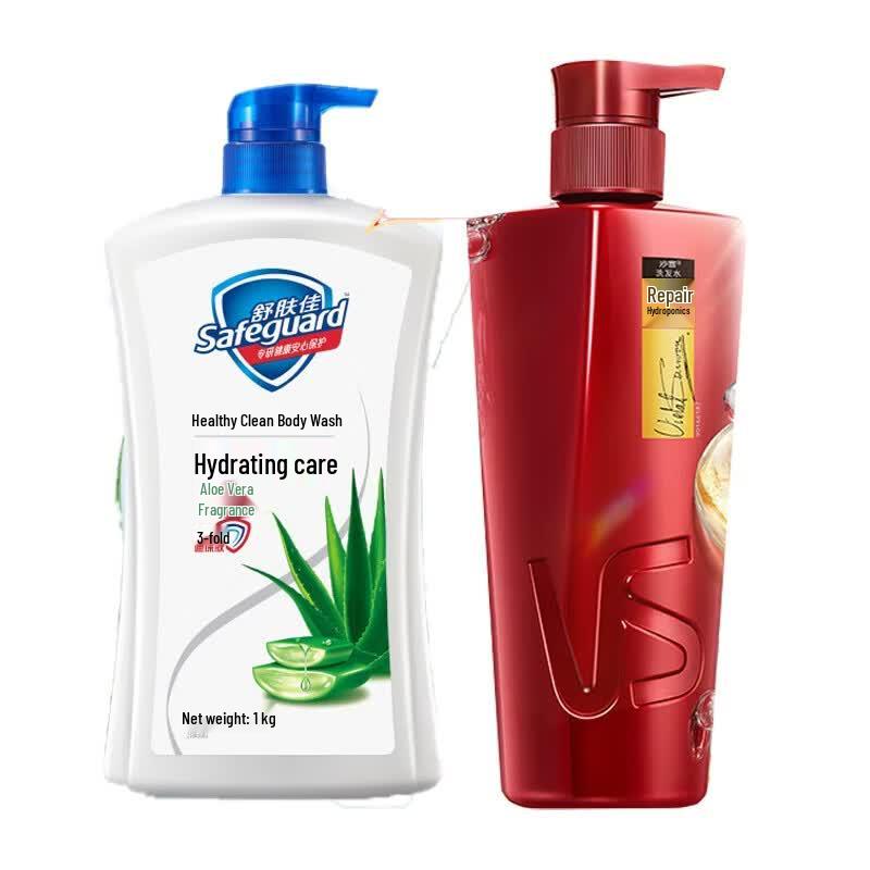 

Safeguard Aloe Vera Shower Gel & Vidal Sassoon Shampoo Bundle