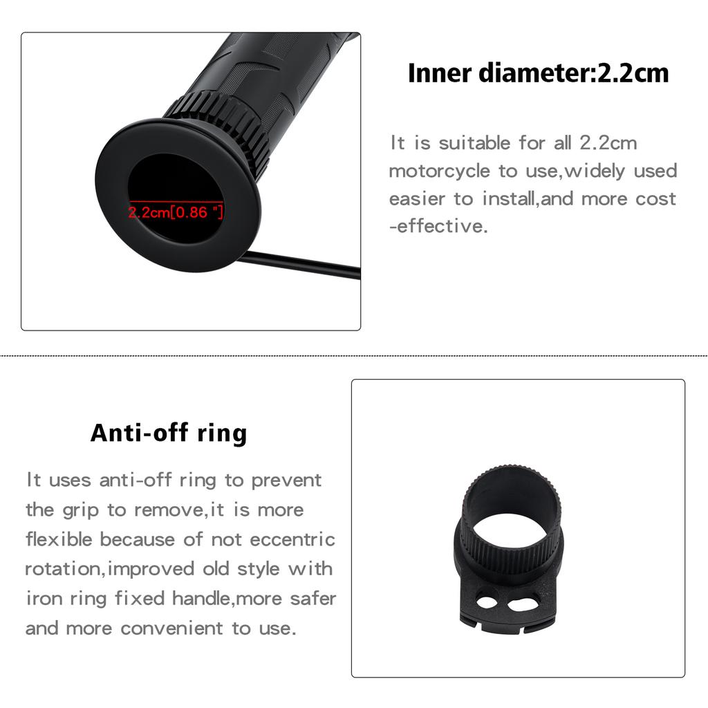 Motorcycle Electric Handlebar, Modified Handlebar Cover, Five Speed Intelligent Temperature Control, Riding Accessories, 12V