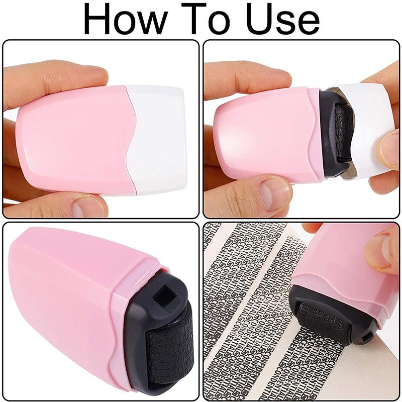 Identity Protection Roller Stamp Identity Theft Protection Roller Stamp For ID Blockout Privacy Confidential and Address Blocker