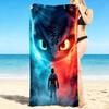 1Pc Dragon Boy Adventure Beach Towel Quick Dry Multiuse For Beach Pool Gym Yoga Home Travel Christmas Halloween Xmas Gift N1112
