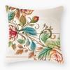 New Flower Pillowcase Super Soft Printed Sofa Pillowcase Bedside Office Waist Cover