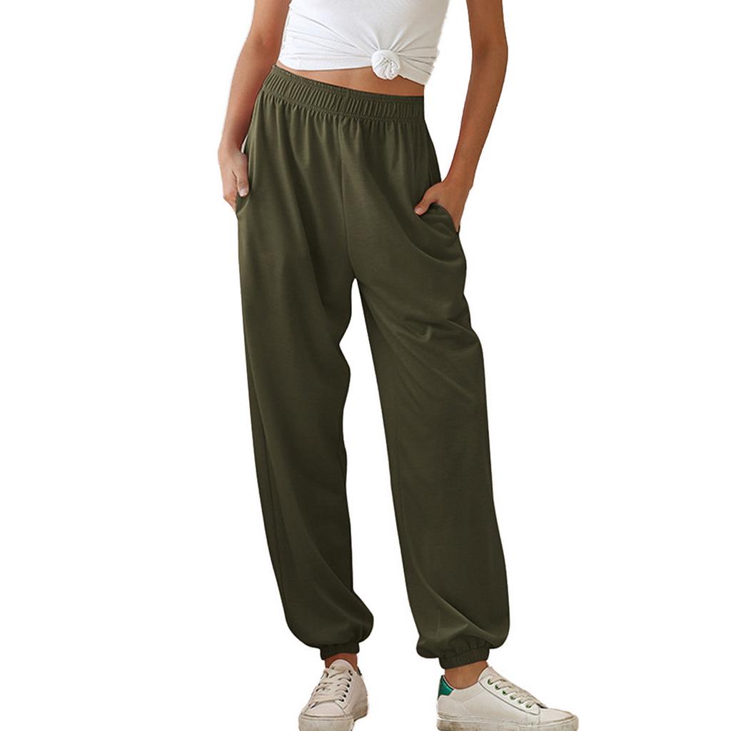 Moda Mujer Pantalón fino Pantalones sueltos para mujeres Casual Puro de  piernas anchas Cintura elástica Pantalones sueltos comprar a buen precio —  entrega gratuita, reseñas reales con fotos — Joom