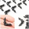 200/100/50pcs Barbed Connectors Irrigation Fittings Drip Irrigation Barbed Connectors 4/7mm Tubing Fittings for Flower Pot Garden Lawn