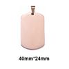 5Pcs Whole Sale 7 Colors Military Tag Men Jewelry Stainless Steel Necklace Pendant High Polished Necklace