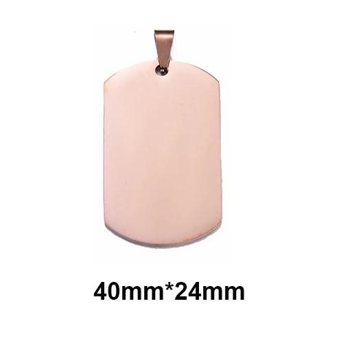 5Pcs Whole Sale 7 Colors Military Tag Men Jewelry Stainless Steel Necklace Pendant High Polished Necklace