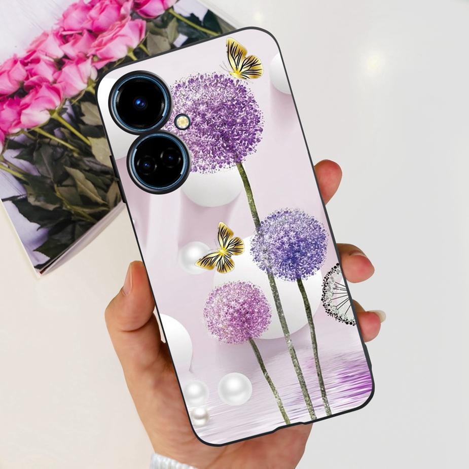 For Tecno Camon 19 Neo Case CH6i New Fashion Painted Cover Soft Silicone Phone Case For Tecno Camon 19 Pro 5G Camon19 Neo Bumper