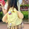 Cookieann Shoulder Plush Backpack Cartoon Bag Large Capacity Zipper Design