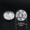 30 PCS Artificial Cubic Zirconia Stones 6mm Size Synthetic Gems New Jewelry DIY Material
