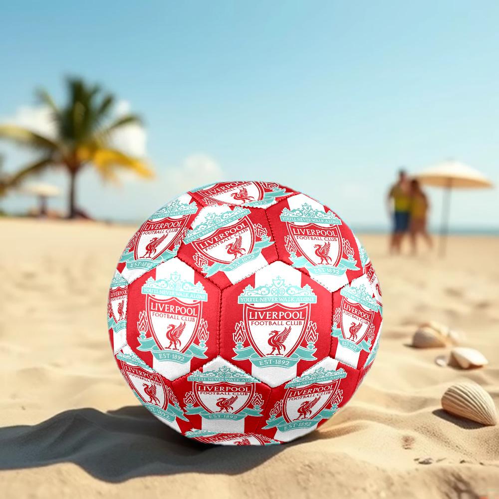 Liverpool F.C. Druckgröße 5 Fußball, Standard-Spielball für Sportspiele und Mannschaftstraining, Ideales Geschenk für Fußballfans