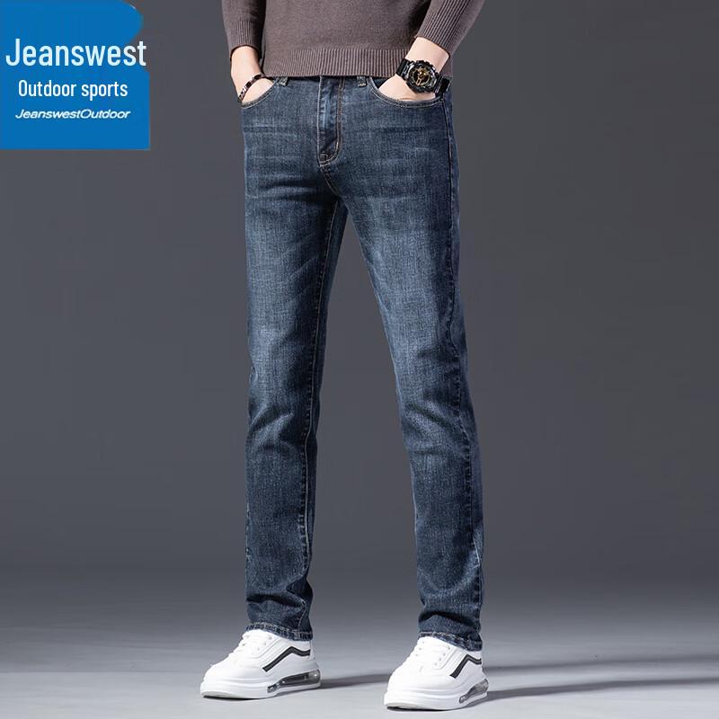 

Men s Straight Fit Casual Jeans 38