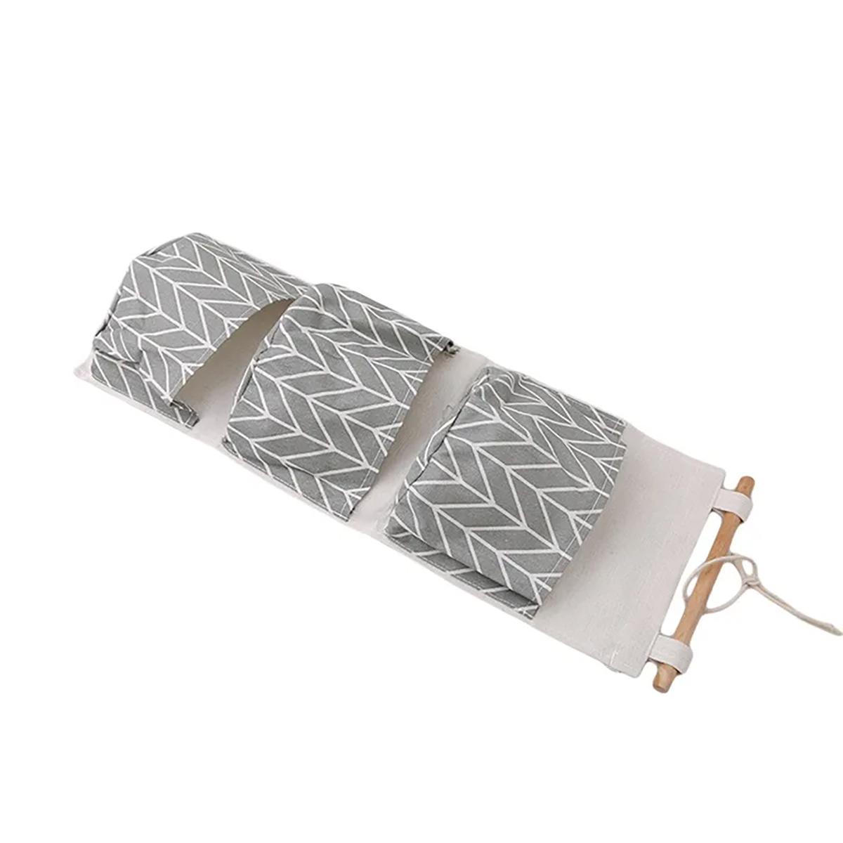 

1 wall mounted storage bag, wall mounted pocket, hanging bracket, storage bag, used for decorating kitchen, bathroom, 2 colors 20cm*15cm серый