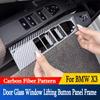 For BMW New X3 2025-2026 Door Glass Window Lifting Button Panel Protective Frame Car Interior Modified Accessories