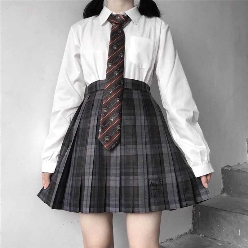 

Women s Loose Fit Academy Style Japanese Design Long Sleeve Milk White Blouse M