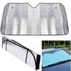 Car Sun Shade Film Windshield Visor Car Windshield Protection Accessories Car Sunshade 140 Cm X 70 Cm Foldable UV Protection